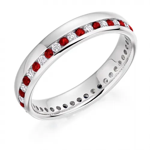 0.30ct Ruby Wedding Band 